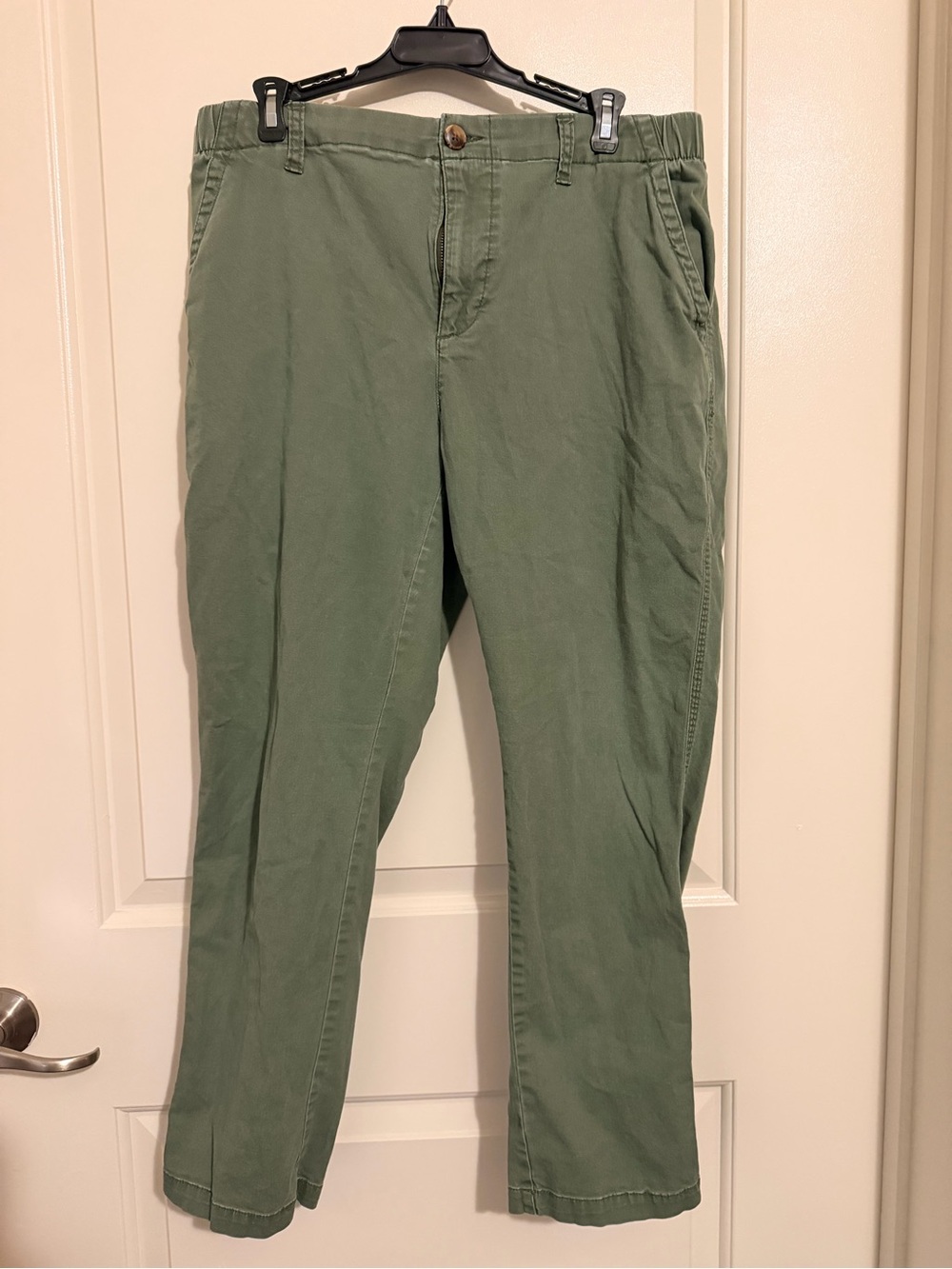 Old Navy Olive Green Straight-Leg Pants